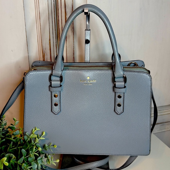 kate spade Handbags - Kate Spade Mulberry Street Lise Blue Satchel Crossbody Handbag